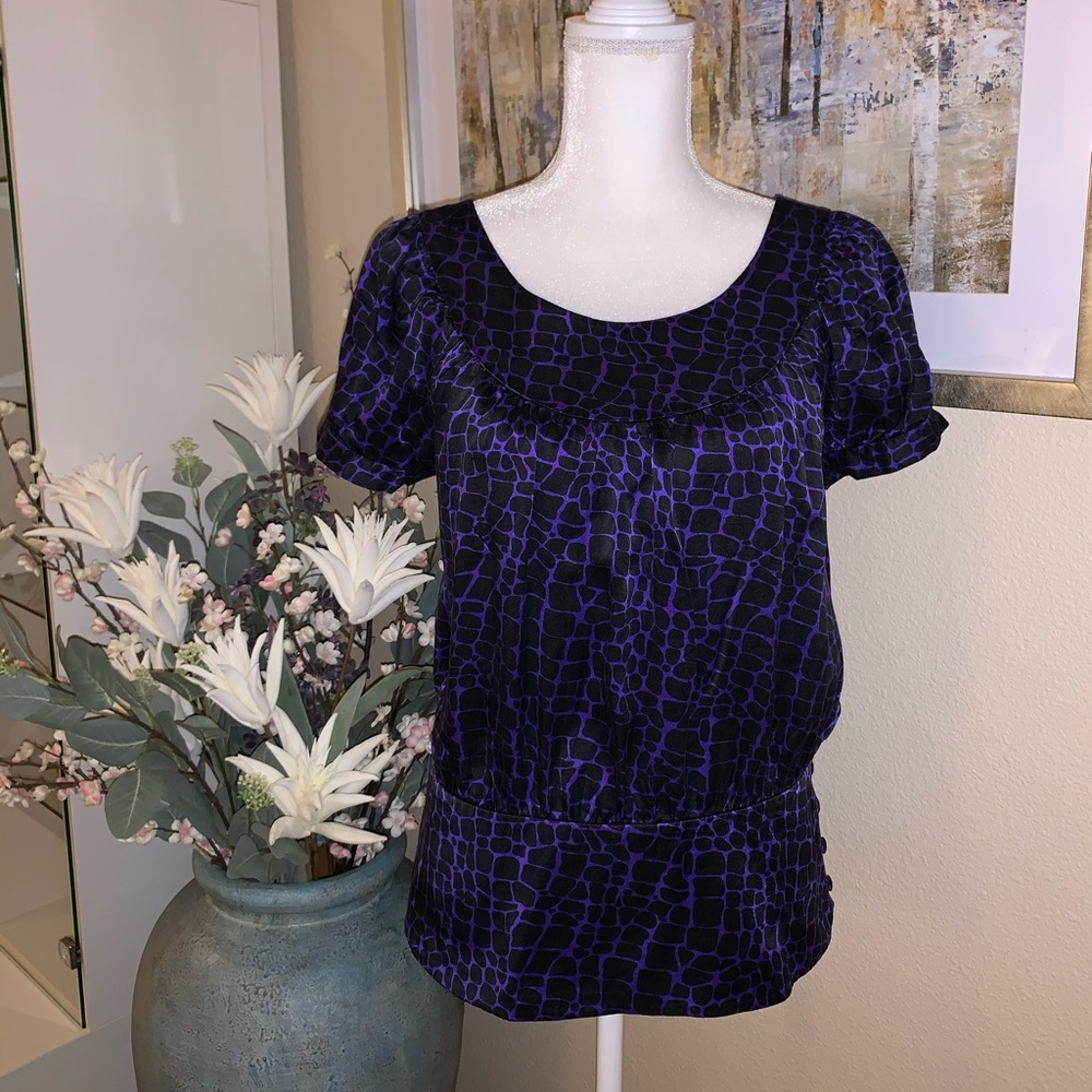 INC international concepts silk short sleeves top